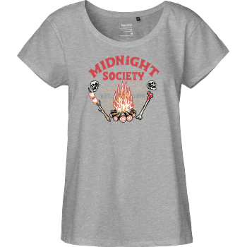 The Midnight Society Fairtrade Loose Fit Girlie - heather grey