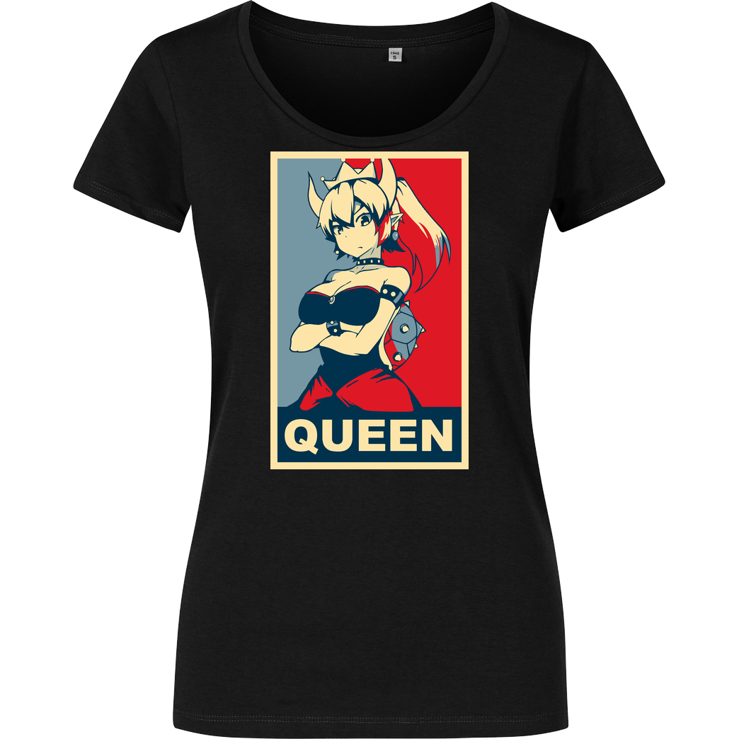 Xieghu The Queen We Deserve T-Shirt Girlshirt schwarz