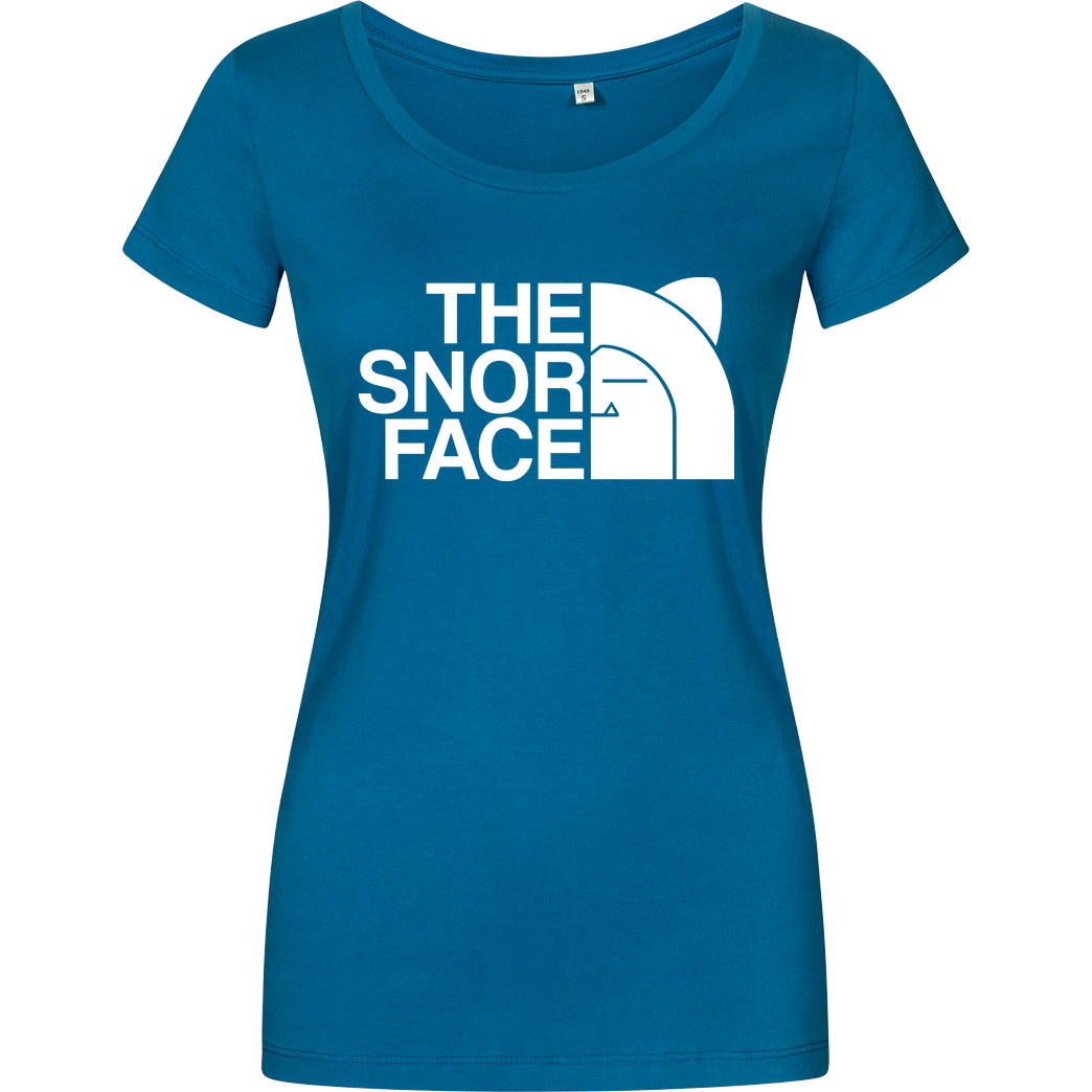 Raffiti Design The snor face T-Shirt Girlshirt petrol