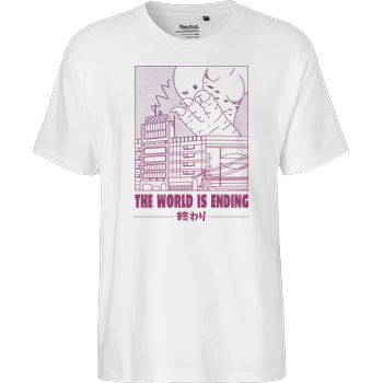 The World Is Ending Fairtrade T-Shirt - white