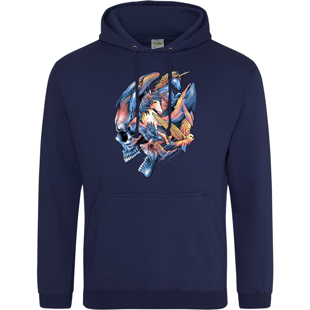 glitchygorilla Thoughts Escaping Sweatshirt JH Hoodie - Navy
