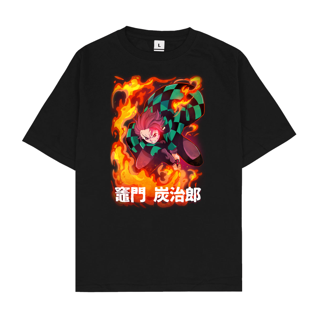 Kabuto Studio TJR!!! T-Shirt Oversize T-Shirt - Black