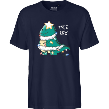 Tree Rex Fairtrade T-Shirt - navy