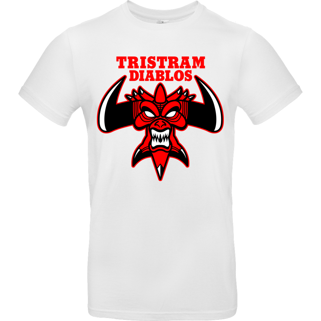 Demonigote Shirts Tristram Diablos T-Shirt B&C EXACT 190 -  White