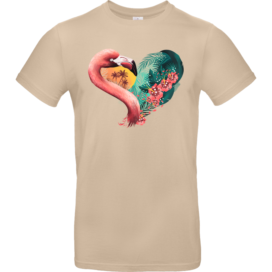 Dandingeroz Tropical Love T-Shirt B&C EXACT 190 - Sand