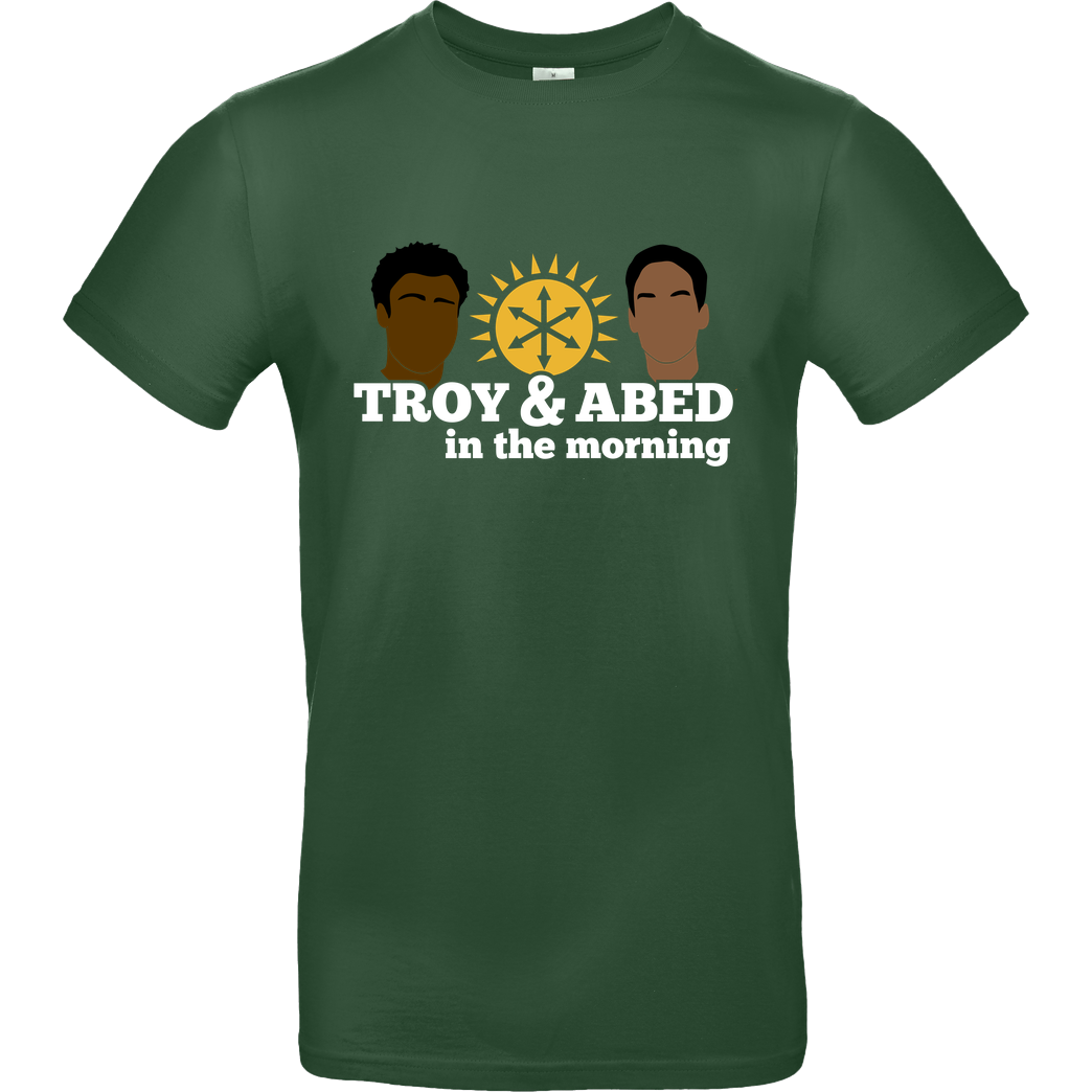 3dsupply Original Troy and Abed in the morning T-Shirt B&C EXACT 190 -  Bottle Green