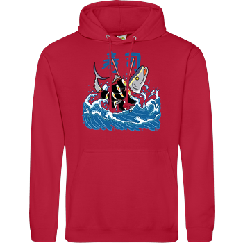 Tuna Sushi in the Wave JH Hoodie - red