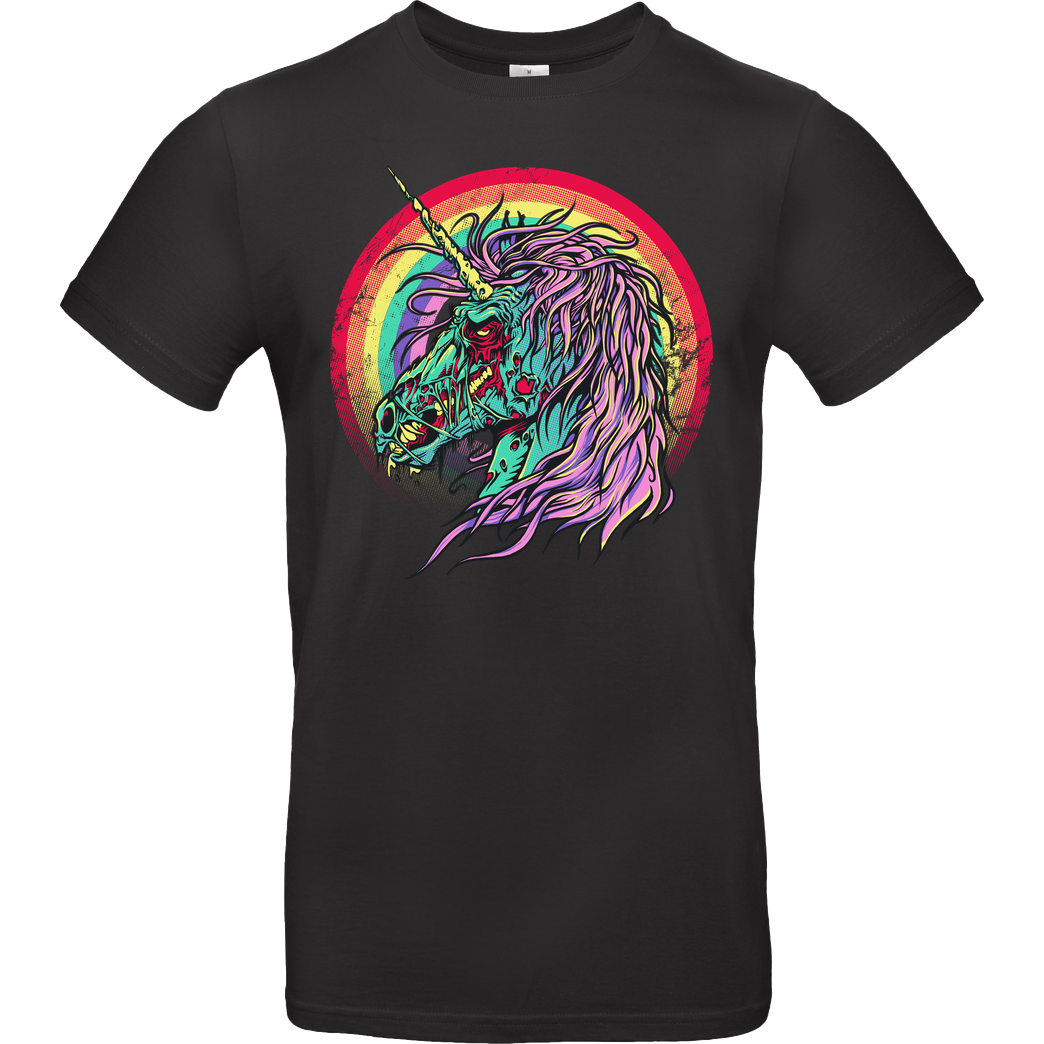 Rico Mambo Unicorn Zombie T-Shirt B&C EXACT 190 - Black