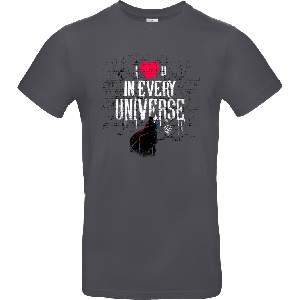 Rocketman Universal Love T-Shirt B&C EXACT 190 - Dark Grey
