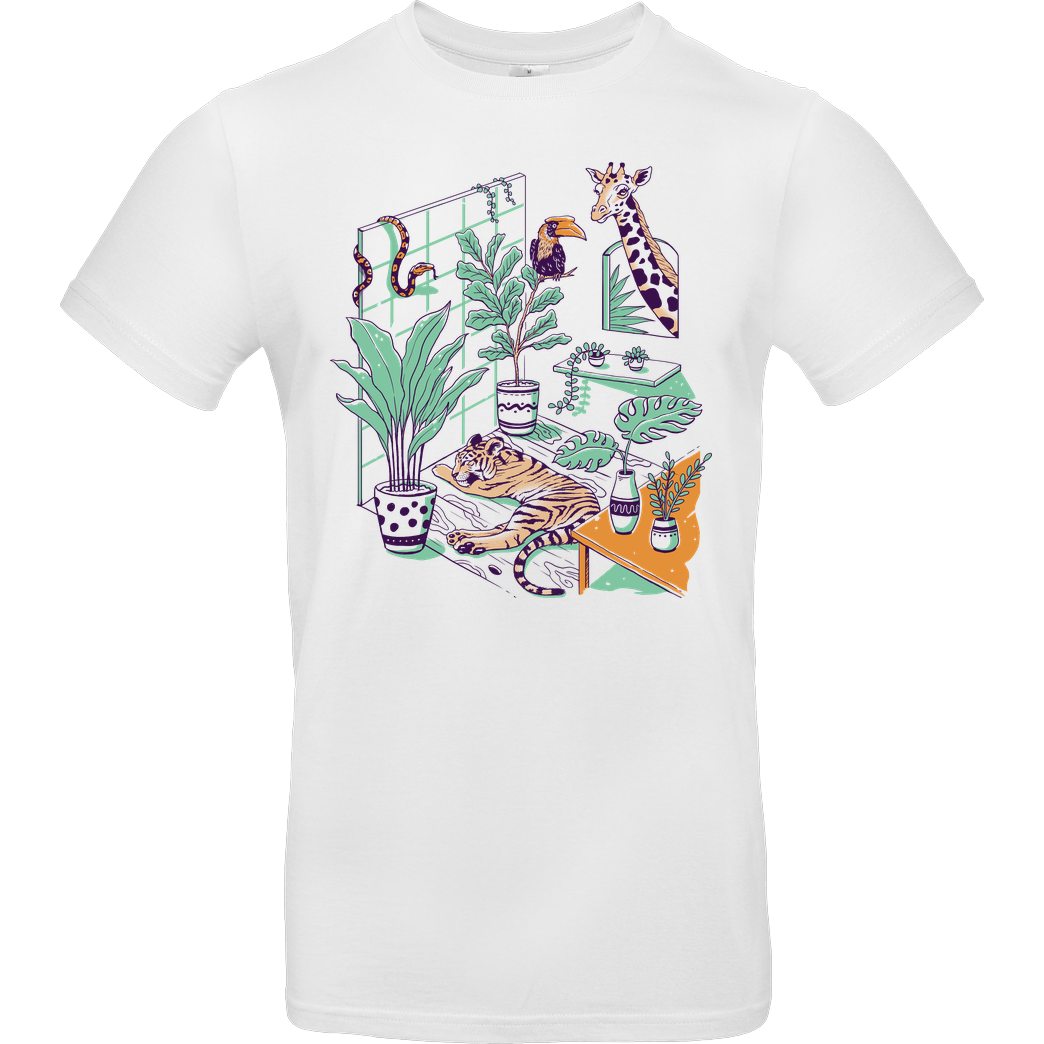 Vincent Trinidad Urban Jungle T-Shirt B&C EXACT 190 -  White