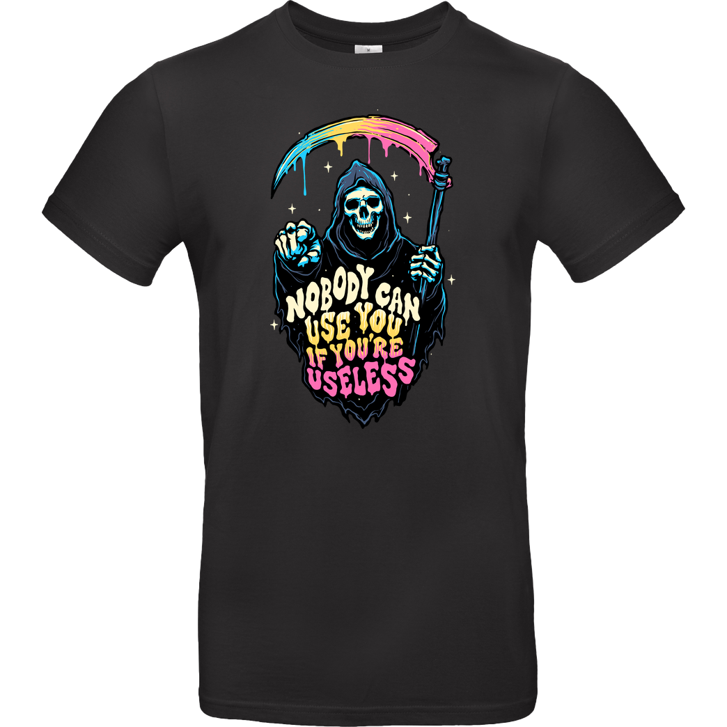 Momma Gorilla Useless Reaper T-Shirt B&C EXACT 190 - Black