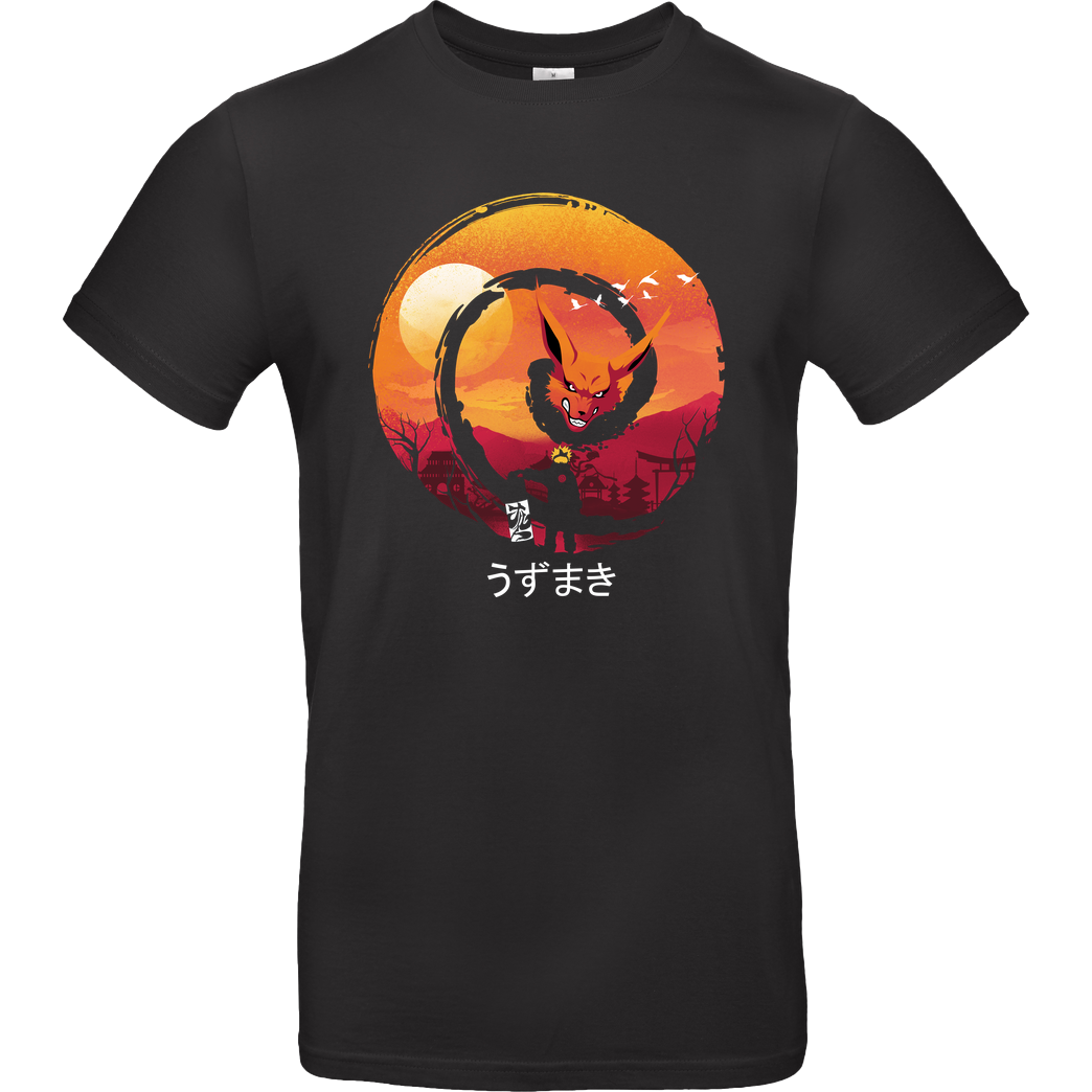 Dandingeroz Uzumaki Night T-Shirt B&C EXACT 190 - Black