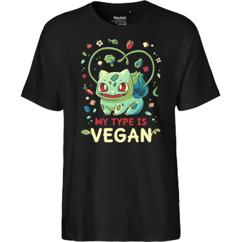 Vegan Type Fairtrade T-Shirt - black