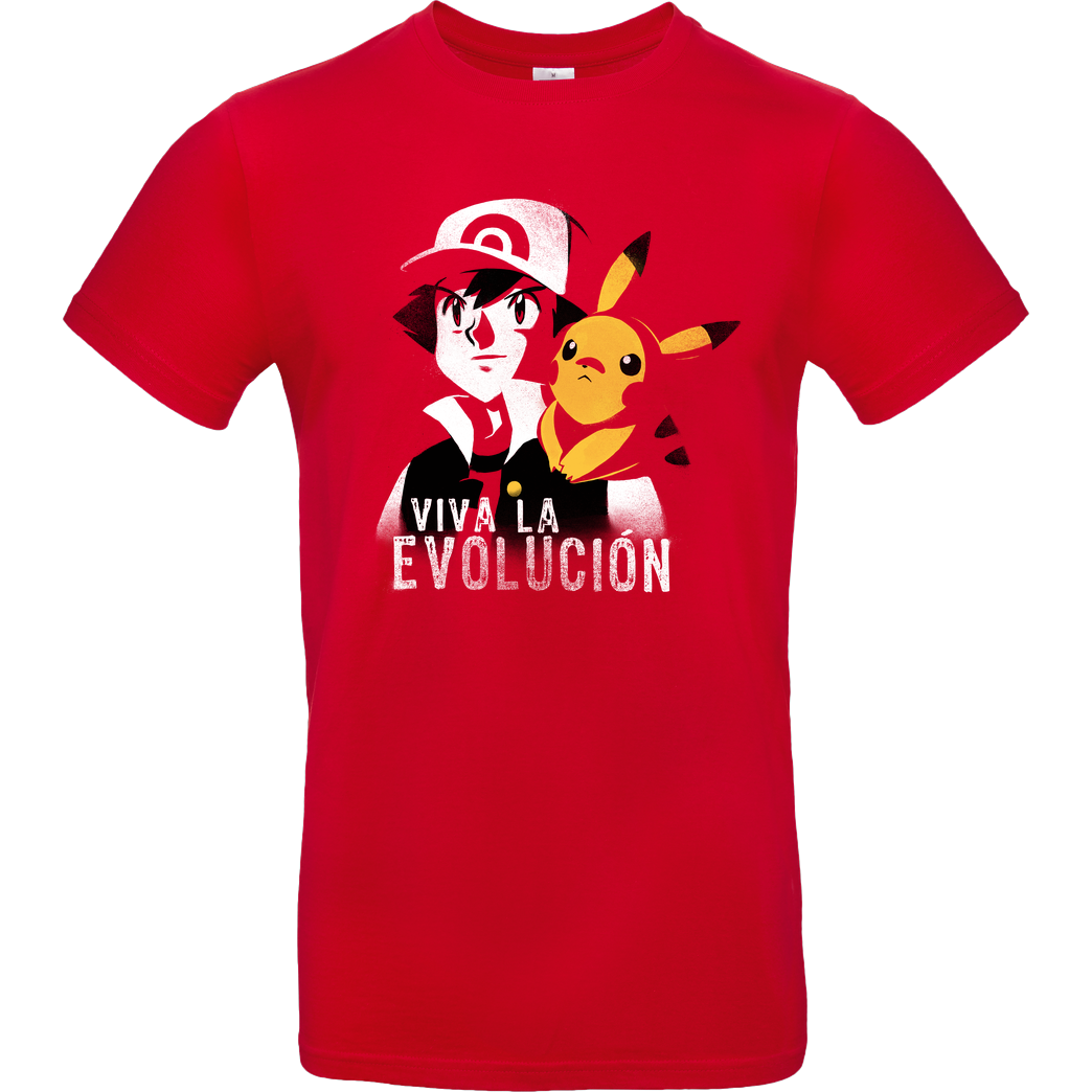 BlancaVidal Viva la evolución T-Shirt B&C EXACT 190 - Red