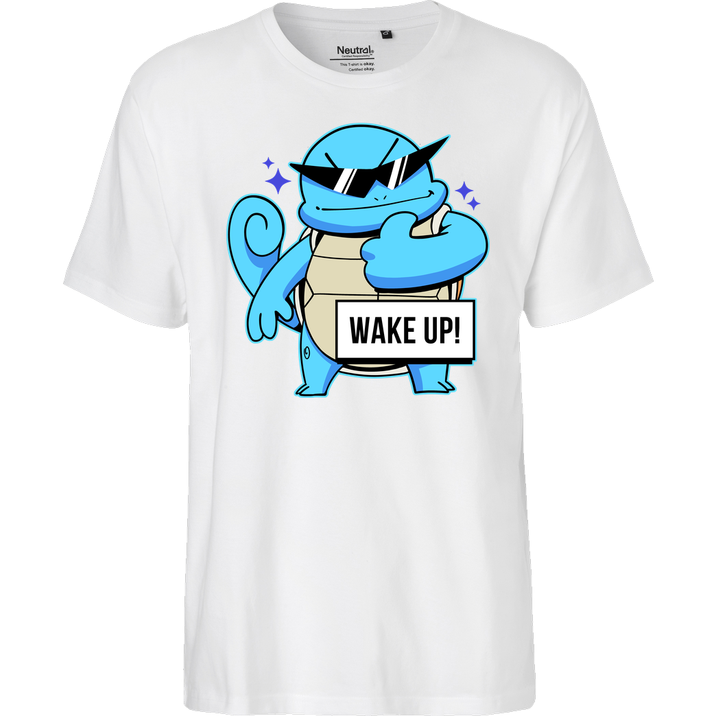 Kabuto Studio WAKE UP! T-Shirt Fairtrade T-Shirt - white