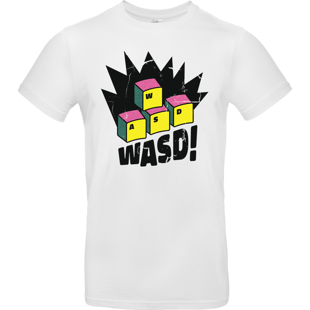 Jonz WASD! T-Shirt B&C EXACT 190 -  White