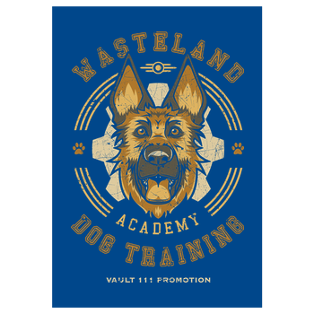 Wasteland Training Academy Art Print blue