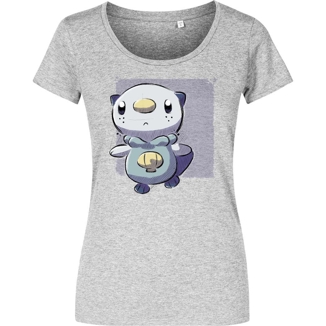 xMorfina Water Otter T-Shirt Girlshirt heather grey