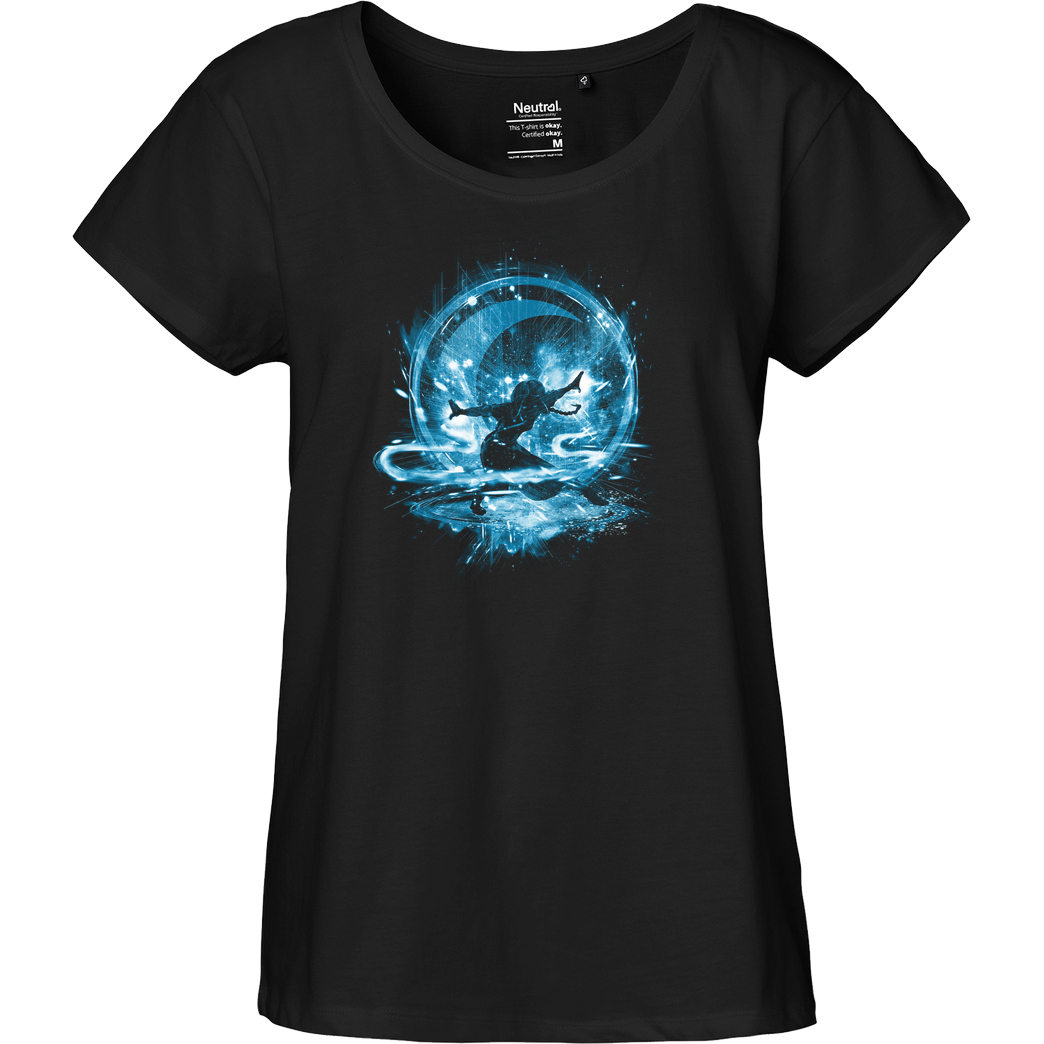 kharmazero water storm T-Shirt Fairtrade Loose Fit Girlie - black