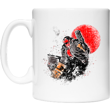 Watercolor Hellboy Coffee Mug