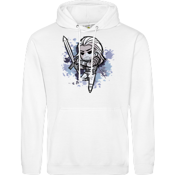 Watercolor Witcher JH Hoodie - Weiß
