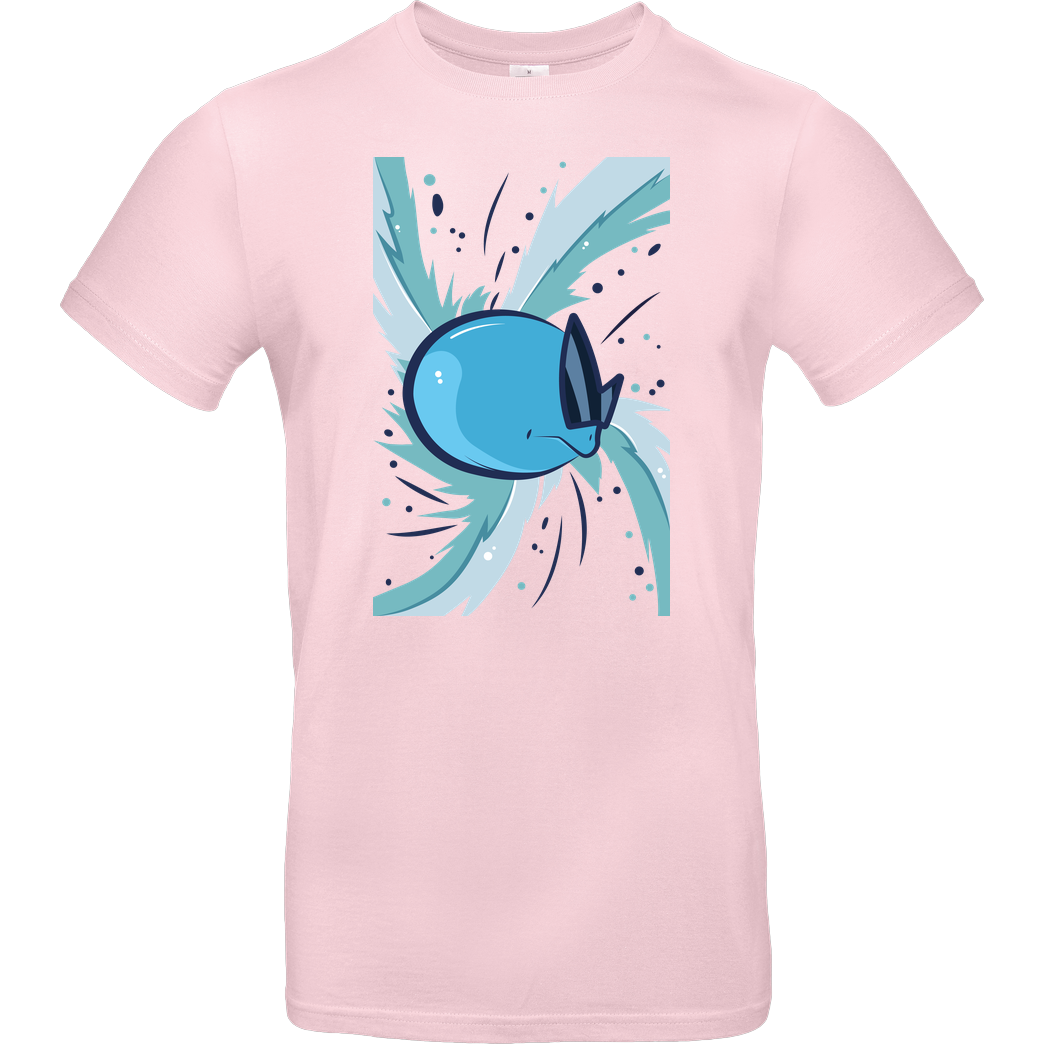 Jelly Pixels Watery T-Shirt B&C EXACT 190 - Light Pink