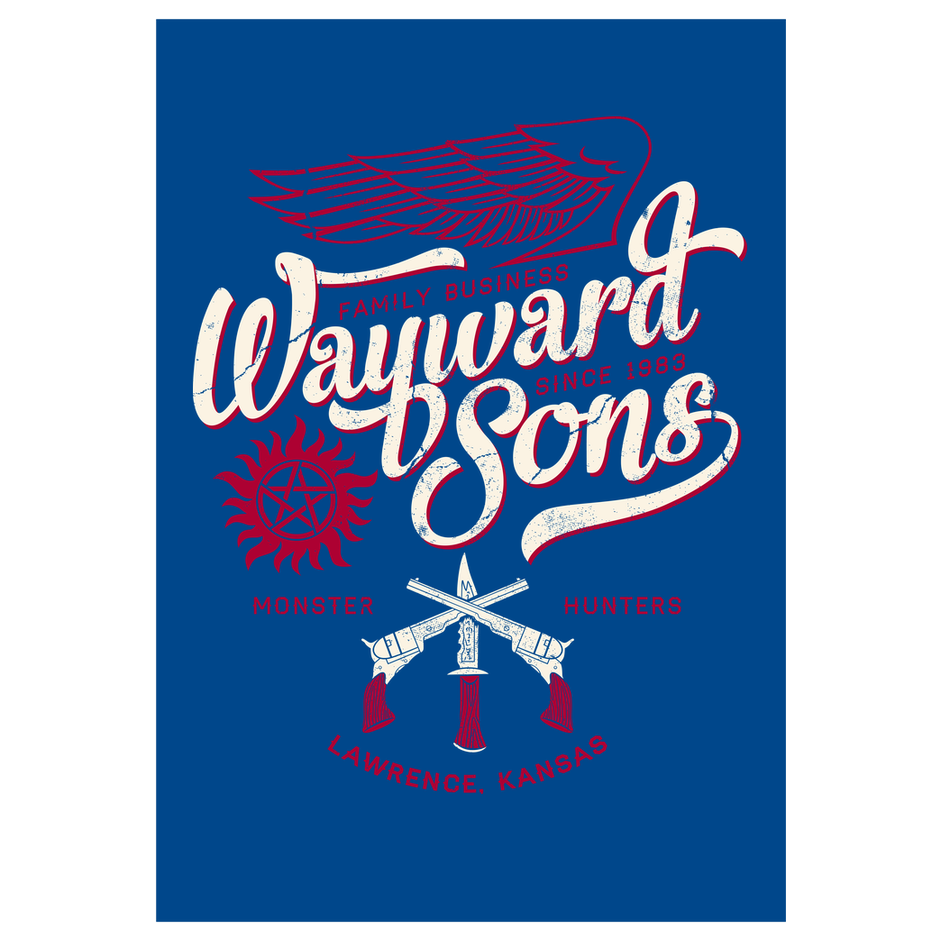 Nemons Wayward Sons Druck Art Print blue