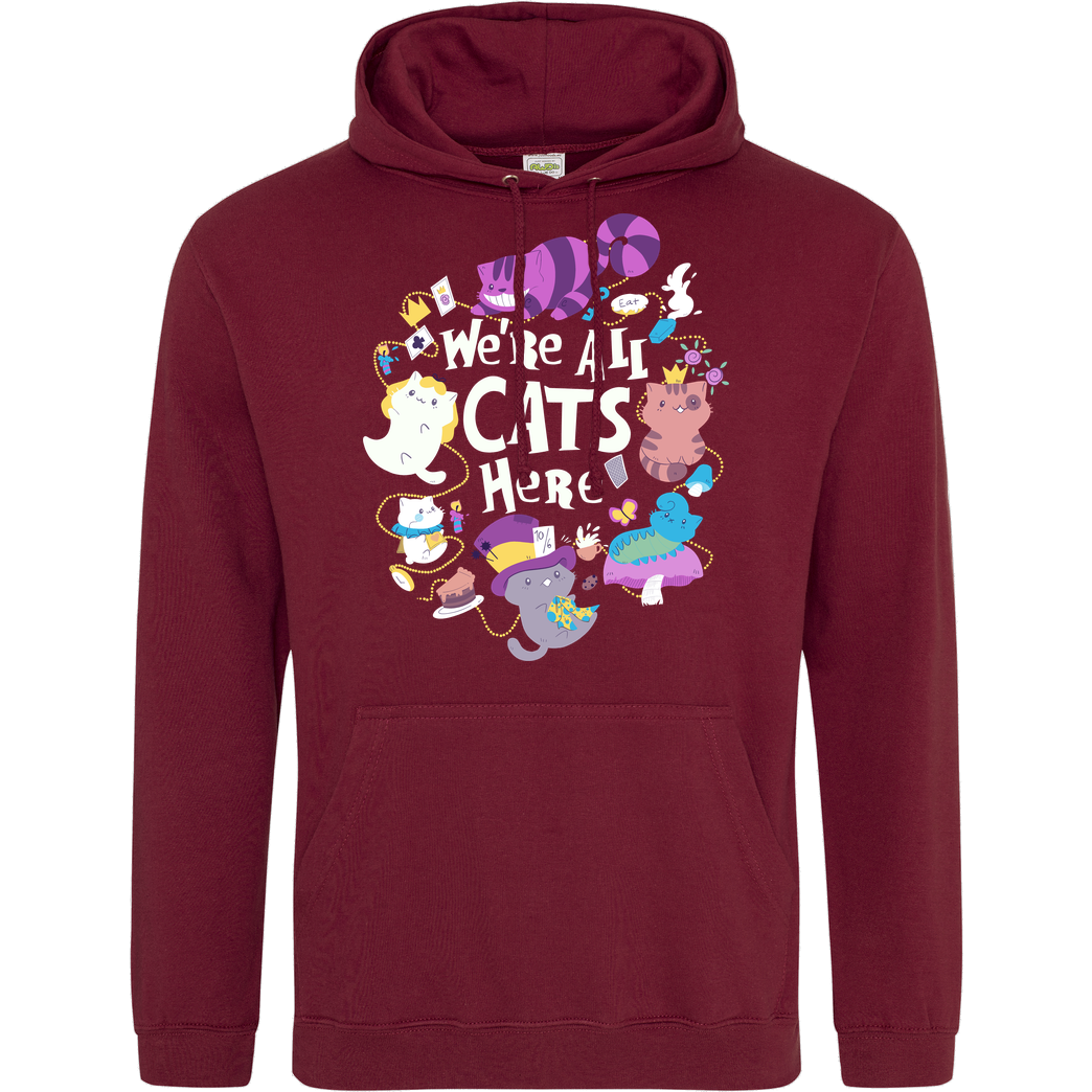 TaylorRoss1 We are all Cats here Sweatshirt JH Hoodie - Bordeaux