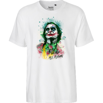 We are all Clowns Fairtrade T-Shirt - white