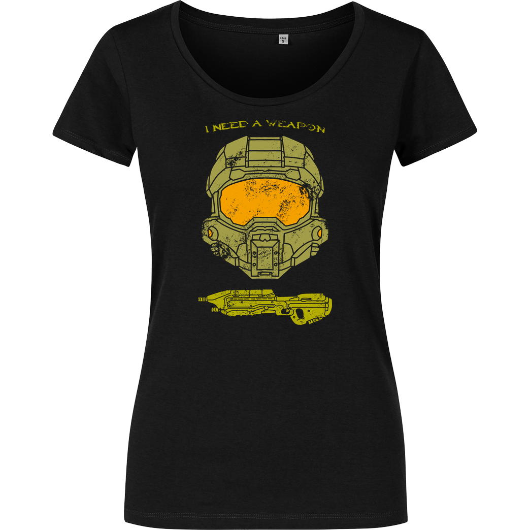 JCMaziu Weapon T-Shirt Girlshirt schwarz