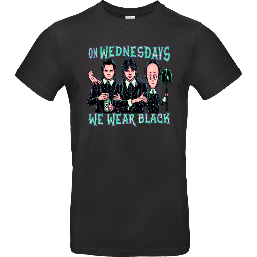 Momma Gorilla Wednesday Club T-Shirt B&C EXACT 190 - Black