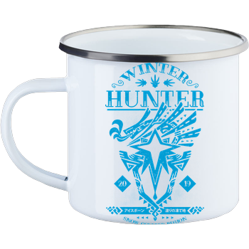 Winter Hunter Enamel Mug