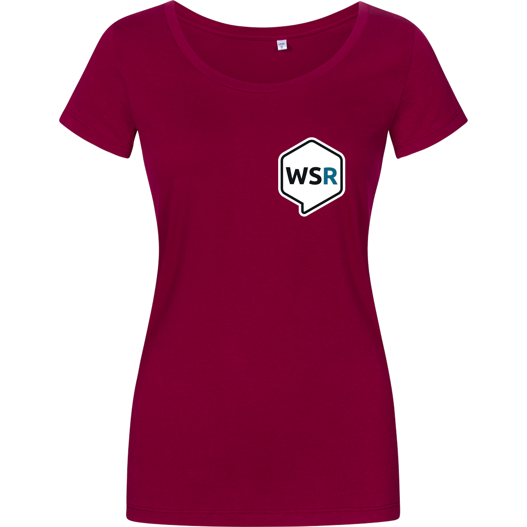 Wirkstoffradio Wirkstoffradio Logo WSR T-Shirt Girlshirt berry
