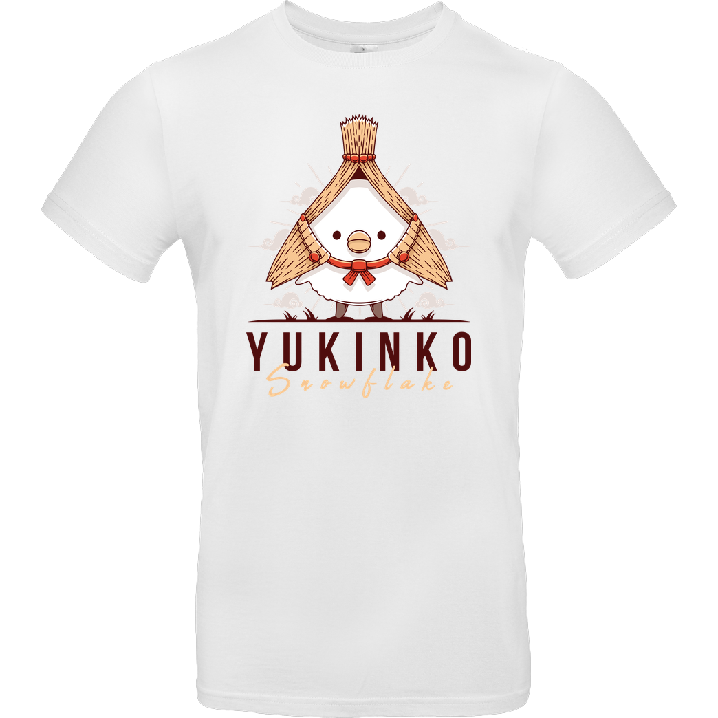AlundrART Yukinko Snowflake T-Shirt B&C EXACT 190 -  White
